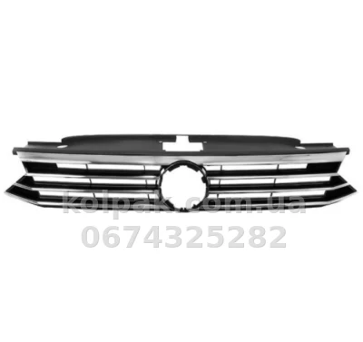 Решітка радіатора Volkswagen Passat B8 2014-, без емблеми, AVTM, 531777802 Решітка радіатора Volkswagen Passat B8 2014-, без емблеми, AVTM, 531777802