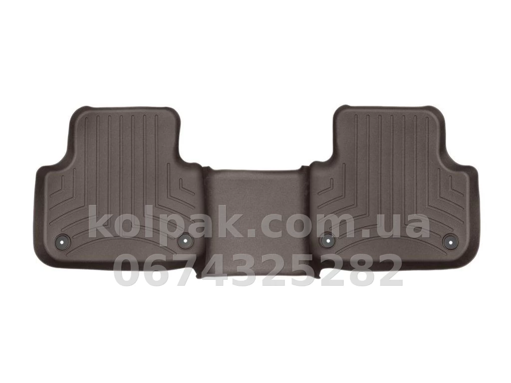 Floor mats for Audi Q7 2016-/Q8 2018-, with raised edges, rear, cocoa, Weathertech 478872 Floor mats for Audi Q7 2016-/Q8 2018-, with raised edges, rear, cocoa, Weathertech 478872 β photo 1