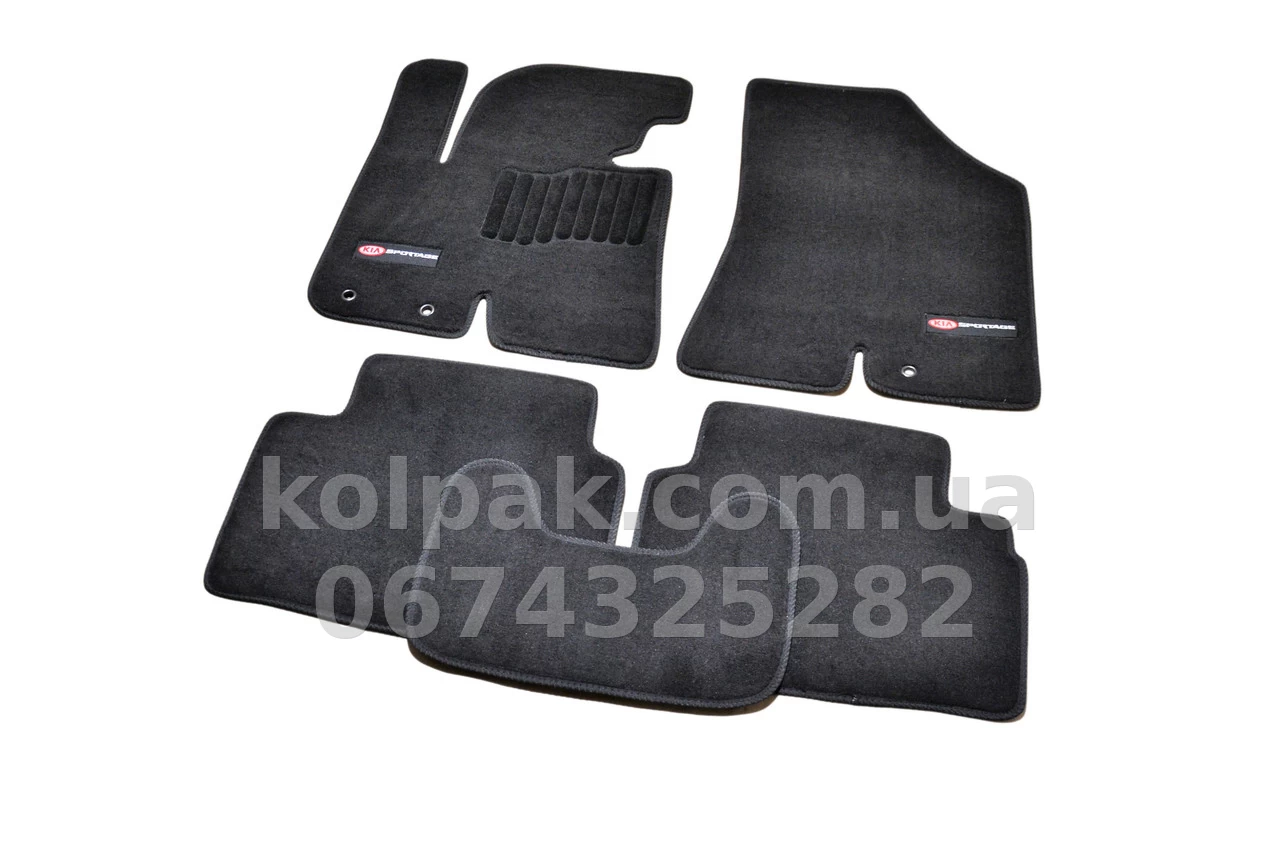 Dywaniki tekstylne do Kia Sportage 2010-2015, Premium, czarne, AVTM BLCLX1281 Dywaniki tekstylne do Kia Sportage 2010-2015, Premium, czarne, AVTM BLCLX1281 — zdjęcie 1