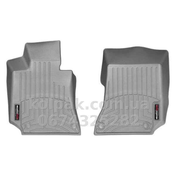 Килимки в салон Mercedes-Benz E-Class W212 2009-2015/CLS-Class C218 2010-2018, із бортиком, 4 кріплення, передні, сірі, Weathertech 466811 Килимки в салон Mercedes-Benz E-Class W212 2009-2015/CLS-Class C218 2010-2018, із бортиком, 4 кріплення, передні, сірі, Weathertech 466811 — фото 1