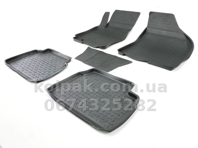 Floor mats for Chevrolet Lacetti 2004-2013/Ravon Gentra 2015-, Rubber, 5 pcs, Seintex, 00978 — photo 2