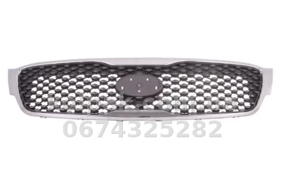 Radiator grille Kia Sorento 2015-2018, black metallic/chrome-plated, without opening for camera, AVTM, 184038990 — photo 2