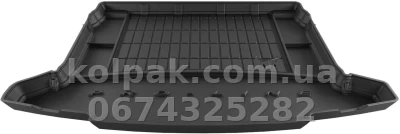 Boot mat for Skoda Karoq 2017- 2 row removable, with side recesses, lower level, Pro-Line, Frogum FG TM403406 — photo 2