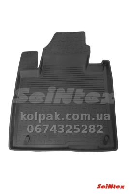 Floor mats for Hyundai Santa Fe 4 2018-, 7 seats, Rubber, 5 pcs, Seintex, 89821 — photo 2