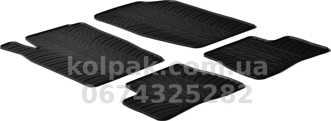 Floor mats for Peugeot 206 1998-2012, GledRing, GR 0153 Floor mats for Peugeot 206 1998-2012, GledRing, GR 0153 β photo 1