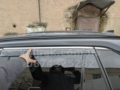 Owiewki szyb do Toyota Rav4 2019–2023 HAVOC — z chromowaną listwą — zdjęcie 13