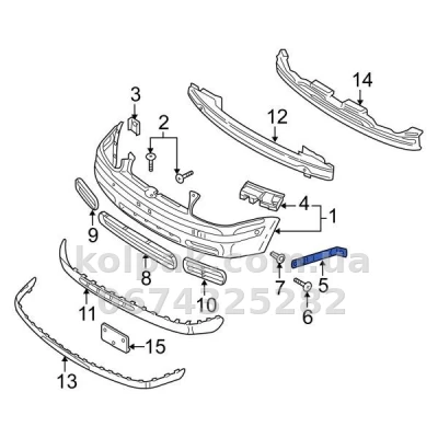 Oryginalny prawy wspornik mocowania przedniego zderzaka Volkswagen Bora/Golf 4 1999-2005, 1J0807184A Oryginalny prawy wspornik mocowania przedniego zderzaka Volkswagen Bora/Golf 4 1999-2005, 1J0807184A — zdjęcie 2