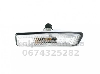 Right indicator light BMW 3-Series (E36) 1996-2000/X5 (E53) 2000-2006, wing-mounted, white + bulb, Depo, 344-1405R-AE-C — photo 2