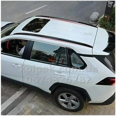 Інтегровані рейлінги HAVOC Toyota RAV4 XA50 2019–2025, чорні — фото 5