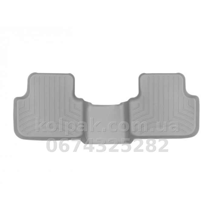 Floor mats for Audi Q7 2019-/Q8 2018-, with raised edges, without mountings, rear, grey, Weathertech 468875 Floor mats for Audi Q7 2019-/Q8 2018-, with raised edges, without mountings, rear, grey, Weathertech 468875 β photo 1
