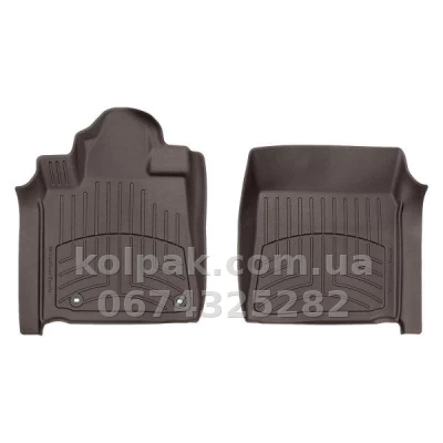 Килимки в салон Toyota Sequoia/Tundra 2012-, з бортиком, передні, какао, Weathertech 474081IM