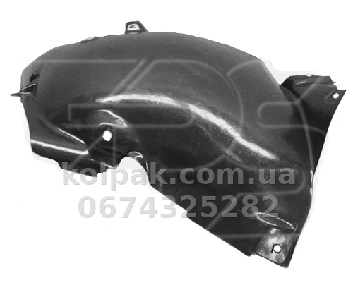 Front left wheel arch liner Renault Modus 2004-2011, front section AVTM 185660387 Front left wheel arch liner Renault Modus 2004-2011, front section AVTM 185660387 β photo 1