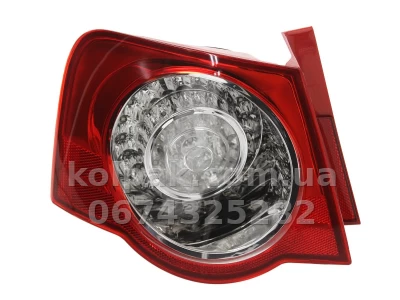 Задній лівий ліхтар Volkswagen Passat B6 2005-2010, зовнішній LED, Depo, 441-1982L-AE