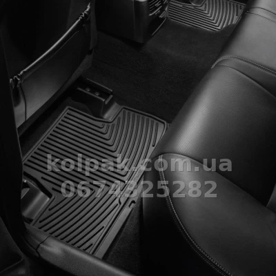 Килимки в салон Lexus IS 2005-2014, задні, чорні, Weathertech W200 — фото 2