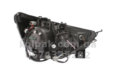 Передня ліва фара Mitsubishi ASX 2010-, H7/HB3, механічне регулювання, хромована рамка, Depo, 214-1199L-LD-EM — фото 2