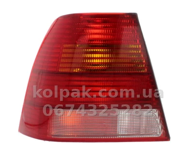 Задній ліхтар Volkswagen Bora 1998-2005, лівий, прозоро-червоний, Depo, 441-1931L-UE-CR