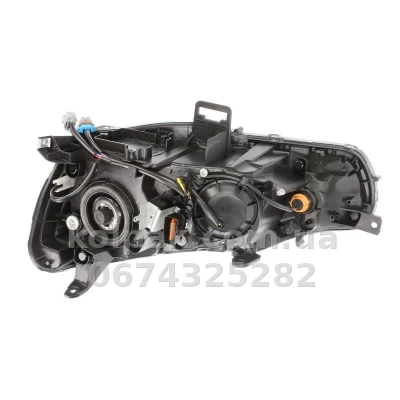 Front right headlight Mitsubishi Lancer 10 2007-, HB4/HB3, black frame, electric adjustment, Depo, 214-1190R-LDEM2 — photo 2