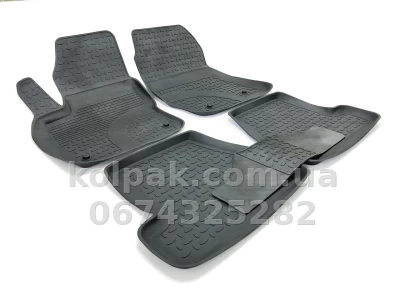 Floor mats for Ford Focus 3 2015-2019, Rubber, 5 pcs, Seintex, 87143 — photo 2