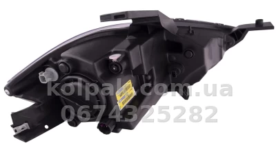 Передня ліва фара Dodge Dart 2012-2015, механічне регулювання, без ламп (HB3.7442na.194), хром галоген, Depo, 3341136LASN1 — фото 3