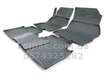 Floor mats for Nissan X-Trail T32 2014-, Rubber, 5 pcs, Seintex, 86240 — photo 3