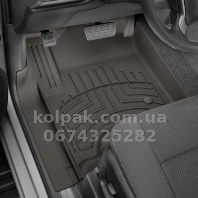 Floor mats for Toyota Rav4 2013-2018, with raised edges, front, cocoa, Weathertech 475101IM — photo 2