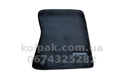 Ворсові килимки в салон Mercedes-Benz E-Class W211 2002-2009, задній привід, Premium, чорні, AVTM BLCLX1343 — фото 3