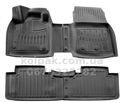 Polyurethane floor mats for Nissan Ariya FE0 2022-, with raised edges, 4 pcs, Stingray, 5014174 — photo 2