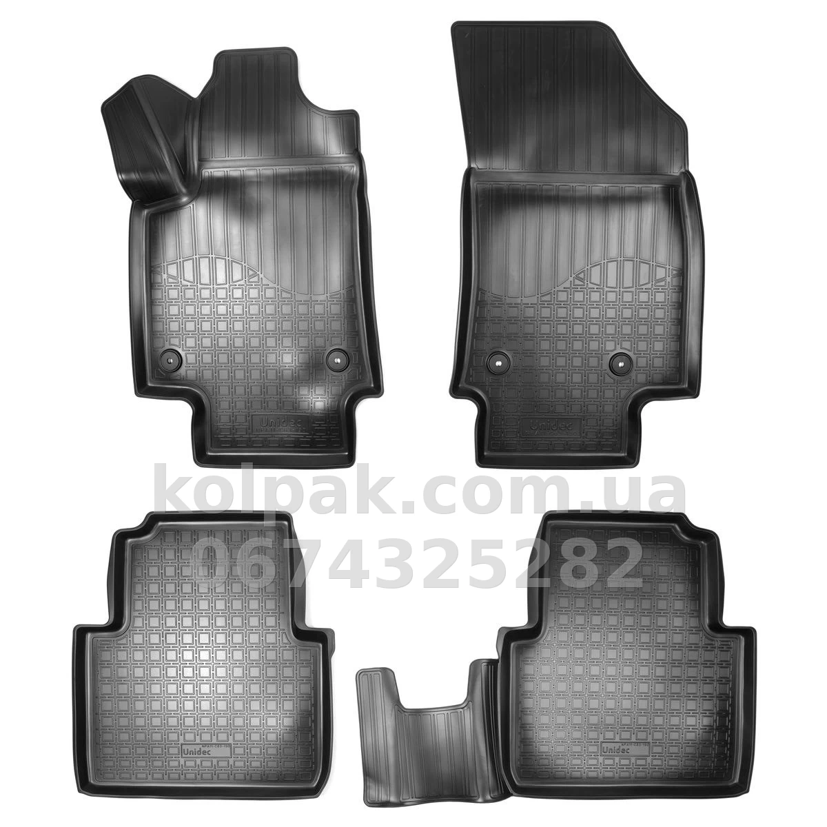 Polyurethane floor mats for Opel Crossland X 2017-, 3D, Norplast, NPA11-C63-190 Polyurethane floor mats for Opel Crossland X 2017-, 3D, Norplast, NPA11-C63-190 β photo 1