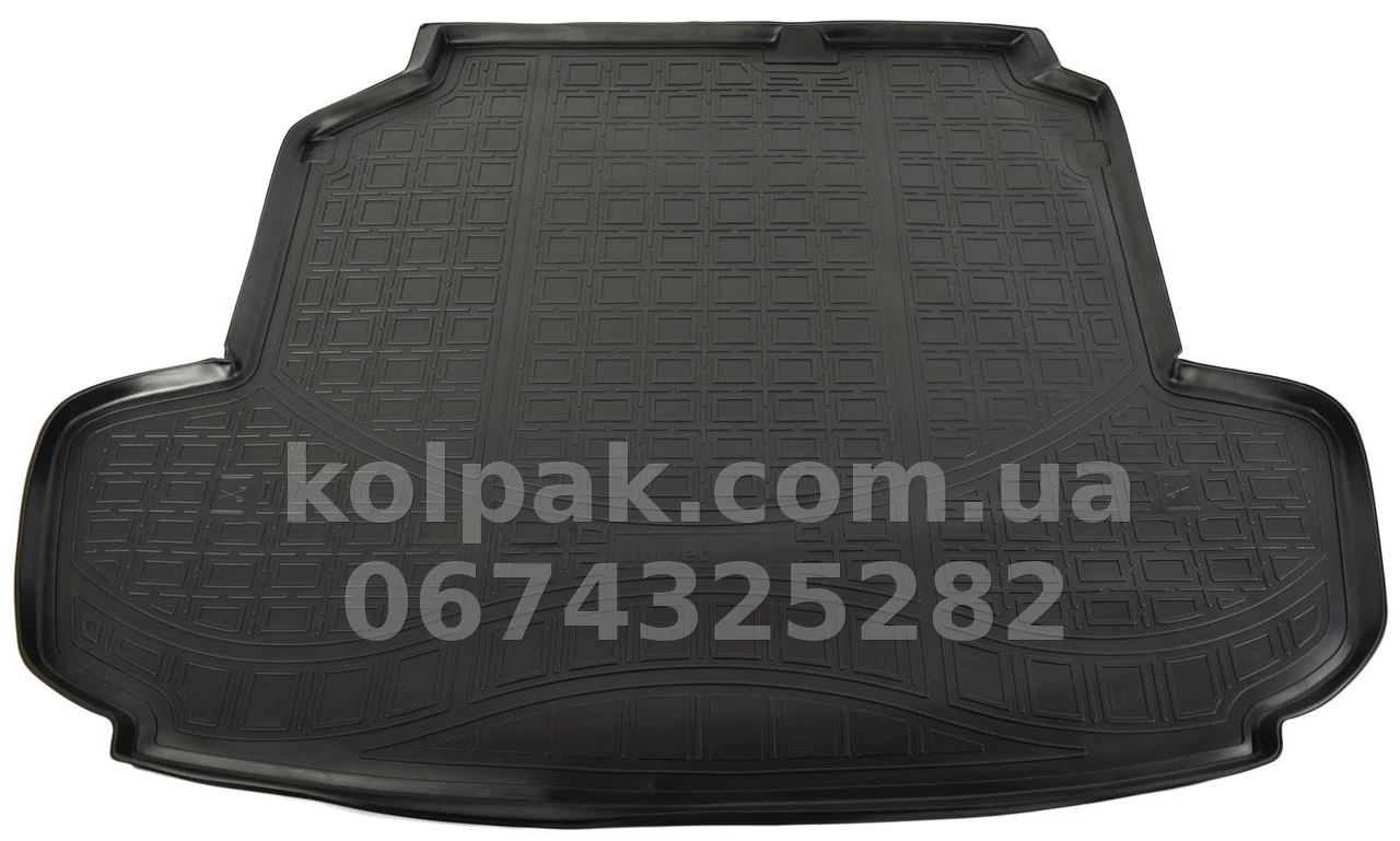 Polyurethane boot mat for Peugeot 408 SD 2012-, Norplast NPA00-T64-350 Polyurethane boot mat for Peugeot 408 SD 2012-, Norplast NPA00-T64-350 β photo 1