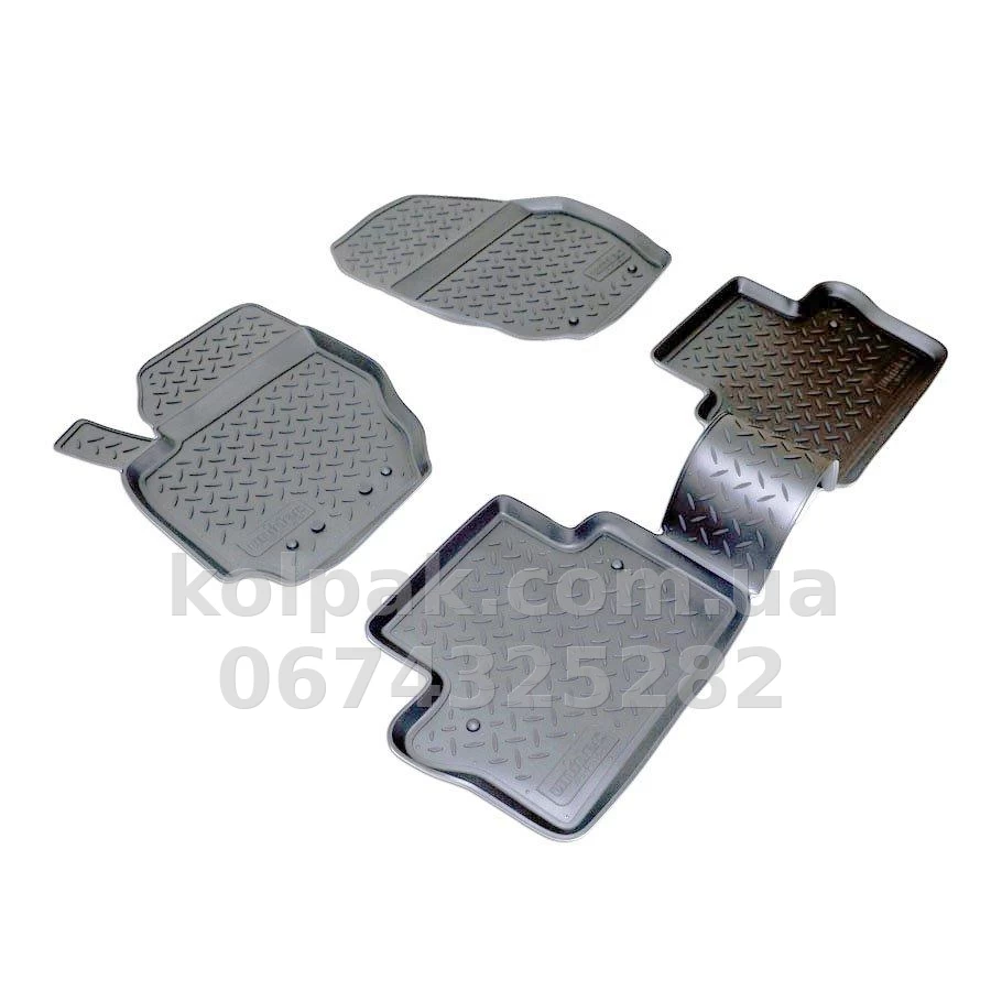 Polyurethane floor mats for Volvo S80 2006-, Norplast, NPL-Po-96-81 Polyurethane floor mats for Volvo S80 2006-, Norplast, NPL-Po-96-81 β photo 1