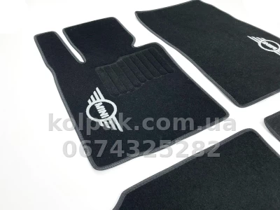 Ворсові килимки в салон Mini Cooper/Countryman R60 2010-2016, чорні, 4 шт., AVTM BLCCR1381 Ворсові килимки в салон Mini Cooper/Countryman R60 2010-2016, чорні, 4 шт., AVTM BLCCR1381 — фото 3