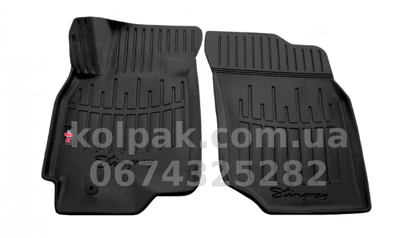 Polyurethane floor mats for Mitsubishi Lancer 9 2003-2009, with raised edges, 2 pcs, Stingray, 5013052 Polyurethane floor mats for Mitsubishi Lancer 9 2003-2009, with raised edges, 2 pcs, Stingray, 5013052 β photo 1