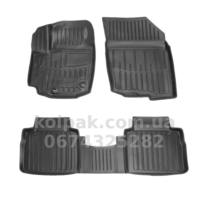 Polyurethane floor mats for Suzuki S-Cross hybrid 2022- with raised edges, 5 pcs Stingray 5021075 Polyurethane floor mats for Suzuki S-Cross hybrid 2022- with raised edges, 5 pcs Stingray 5021075 β photo 1