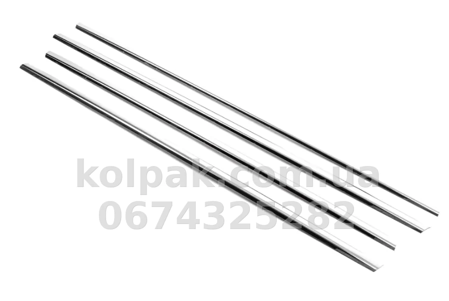 Chrome lower window trims (4 pcs) Renault Megane SD/SW 2004-2010, OmsaLine, 6103141 Chrome lower window trims (4 pcs) Renault Megane SD/SW 2004-2010, OmsaLine, 6103141 β photo 1