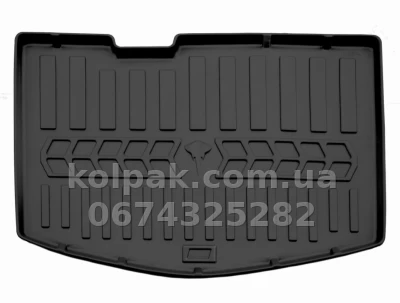 Поліуретановий килимок у багажник Chevrolet Bolt 2016-/Opel Ampera-E 2016-, lower trunk, з бортиком, Stingray 6002021 — фото 2