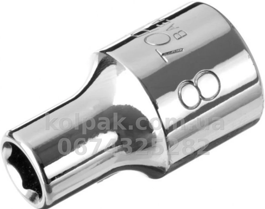 Socket 1/2" 8 mm TOPTUL BAEA1608 Socket 1/2" 8 mm TOPTUL BAEA1608 β photo 1
