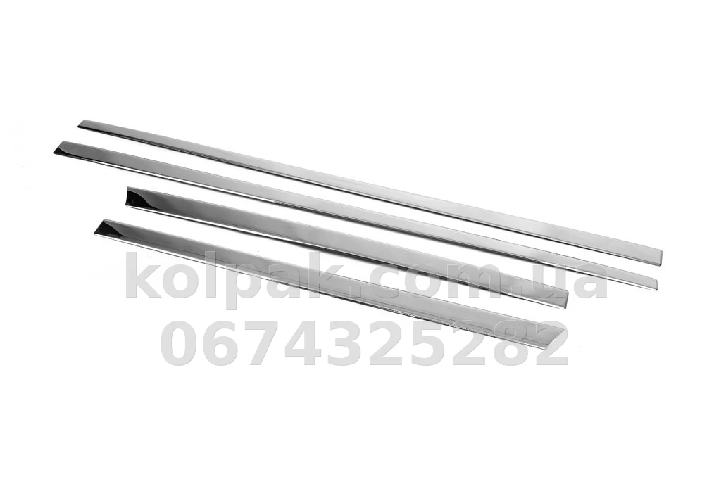 Chrome door moulding covers (4 pcs, stainless steel) Suzuki SX4 S-Cross 2013-2016, OmsaLine, 6905131 Chrome door moulding covers (4 pcs, stainless steel) Suzuki SX4 S-Cross 2013-2016, OmsaLine, 6905131 β photo 1