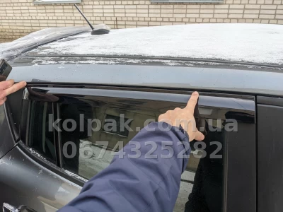 Дефлектори вікон Nissan Leaf 2010–2017 HAVOC — накладні — фото 8