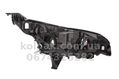 Передня ліва фара Ford Transit 2014-, H7/H15, електричне регулювання, із моторчиком, чорна рамка, Depo, 431-11C4LMLDEM2 — фото 2