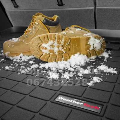 Boot mat for Tesla Model X 2017-, large, black, WeatherTech 40858 — photo 3