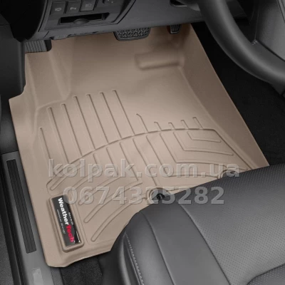 Floor mats for Toyota Land Cruiser 200/Lexus LX570 2012-, with raised edges, front, beige, Weathertech 454231 Floor mats for Toyota Land Cruiser 200/Lexus LX570 2012-, with raised edges, front, beige, Weathertech 454231 β photo 2