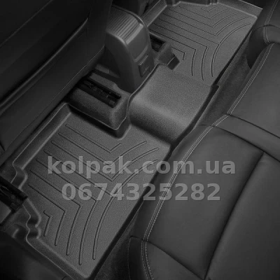 Килимки в салон Opel Mokka 2012-, з бортиком, задні, чорні, Weathertech 445322 — фото 2
