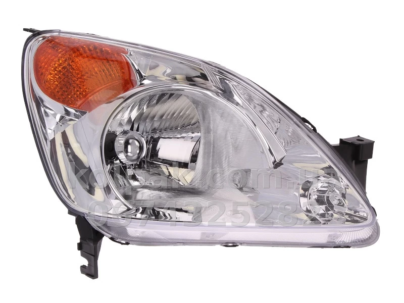 Front right headlight Honda CR-V 2 2001-2004, H4, with amber turn indicator, electric adjustment, Depo, 217-1138R-LDEMY Front right headlight Honda CR-V 2 2001-2004, H4, with amber turn indicator, electric adjustment, Depo, 217-1138R-LDEMY β photo 1