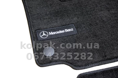 Ворсові килимки в салон Mercedes-Benz GL-Class W164/ML-Class W164 2006-2012, 5 місць, Premium, чорні, AVTM BLCLX1348 — фото 5
