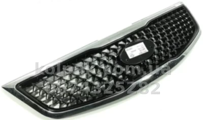 Atrapa chłodnicy Kia Sportage SL 2014-2015, czarna, chromowana ramka (siatka), AVTM, 184024993 Atrapa chłodnicy Kia Sportage SL 2014-2015, czarna, chromowana ramka (siatka), AVTM, 184024993 — zdjęcie 2