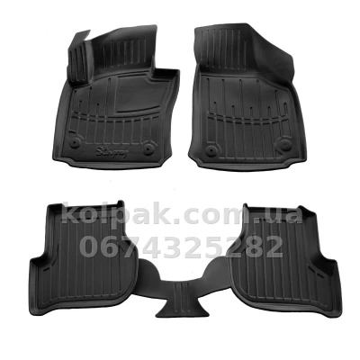 Поліуретанові килимки в салон Seat Leon 1P 2005-2012 з бортиком, 4 шт. Stingray 5048024