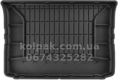 Килимок у багажник Renault City K-ZE 2019-/Dacia Spring 2021-, із запасним колесом, Pro-Line, Frogum FG TM414716