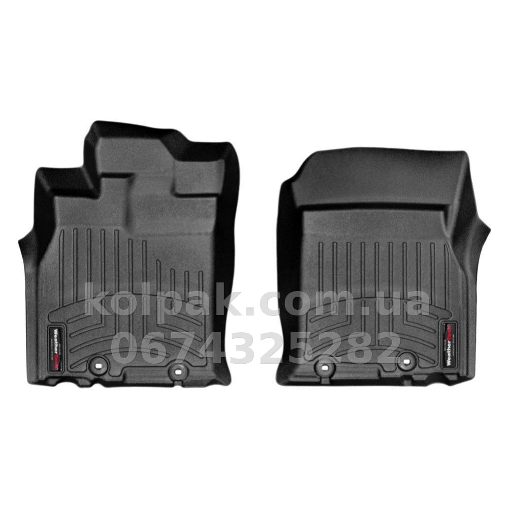 Floor mats for Toyota FJ Cruiser 2012-, with raised edges, front, black, Weathertech 446041 Floor mats for Toyota FJ Cruiser 2012-, with raised edges, front, black, Weathertech 446041 β photo 1