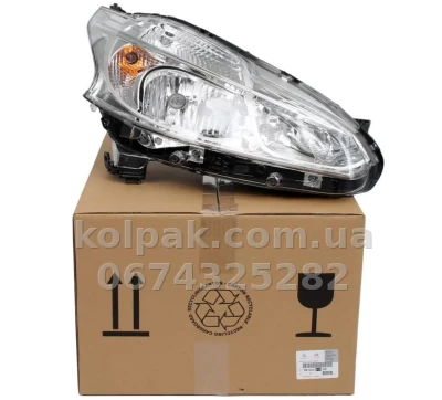 Front right headlight Peugeot 208 2012-2015, electric adjustment, without levelling motor, without bulbs (H7/H7/PWY24W/W21/5W), Depo, 5501154RLDEM — photo 2