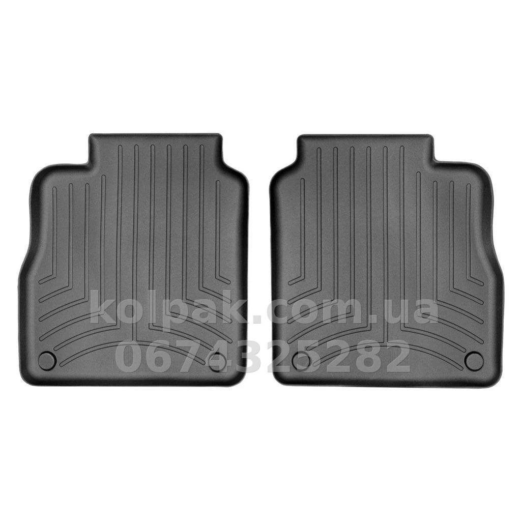 Floor mats for Porsche Panamera 2010-2015, with raised edges, rear, black Executive, Weathertech 442573 Floor mats for Porsche Panamera 2010-2015, with raised edges, rear, black Executive, Weathertech 442573 β photo 1